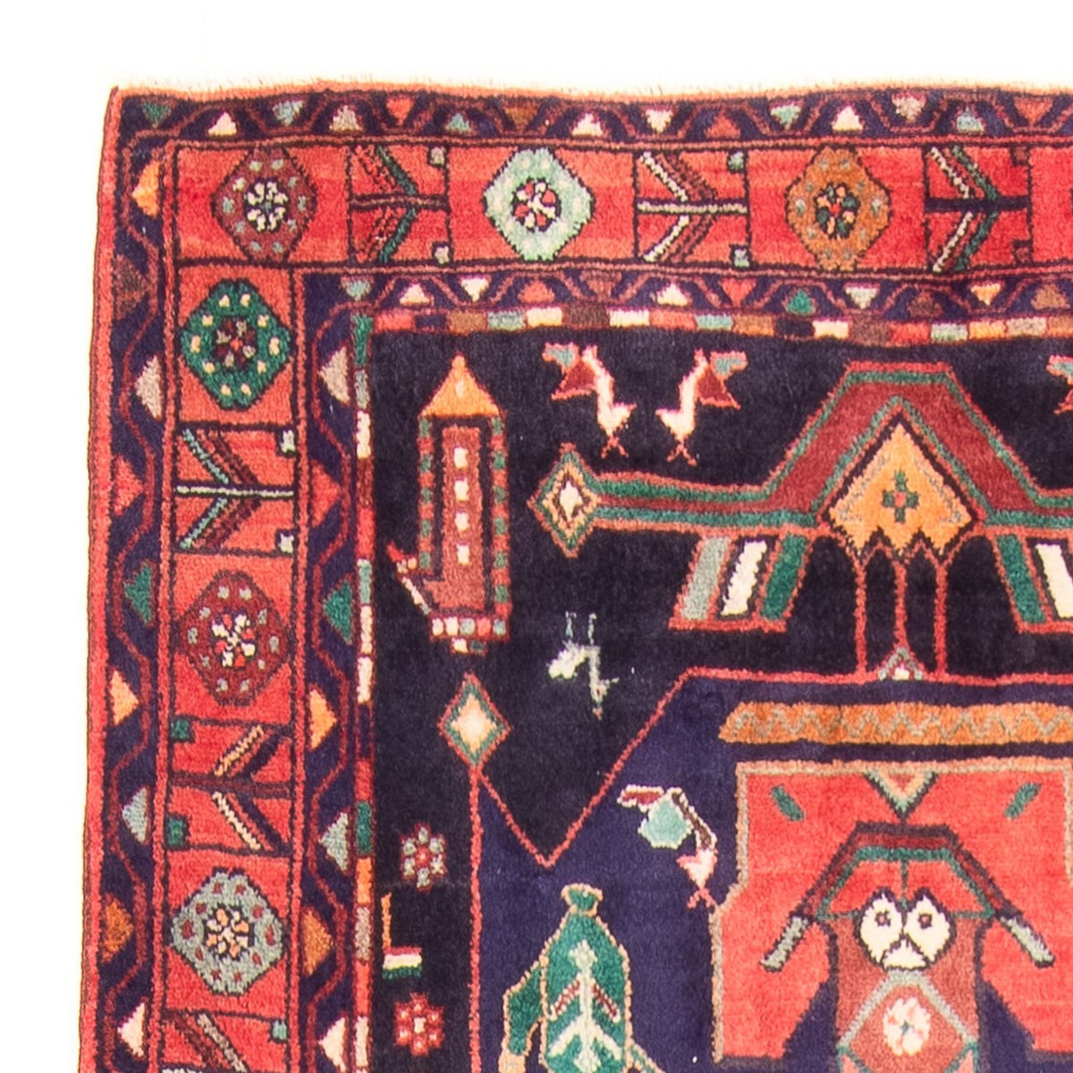 Runner Persisk matta - Nomadic - 324 x 130 cm - mörkblå