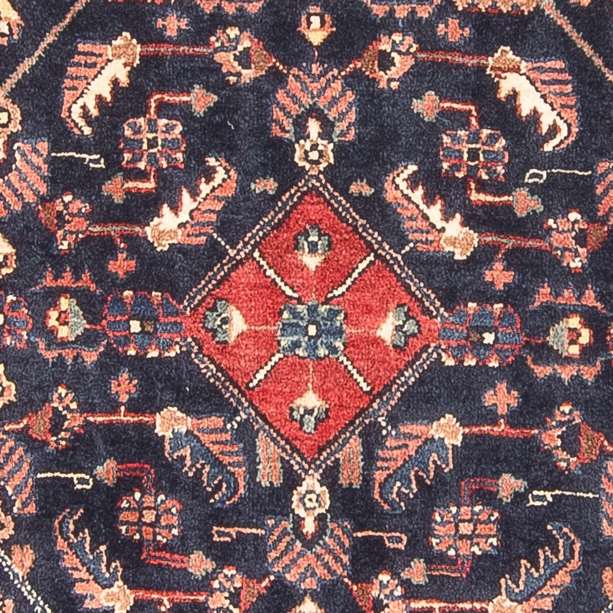 Runner Persisk matta - Nomadic - 313 x 110 cm - mörkblå