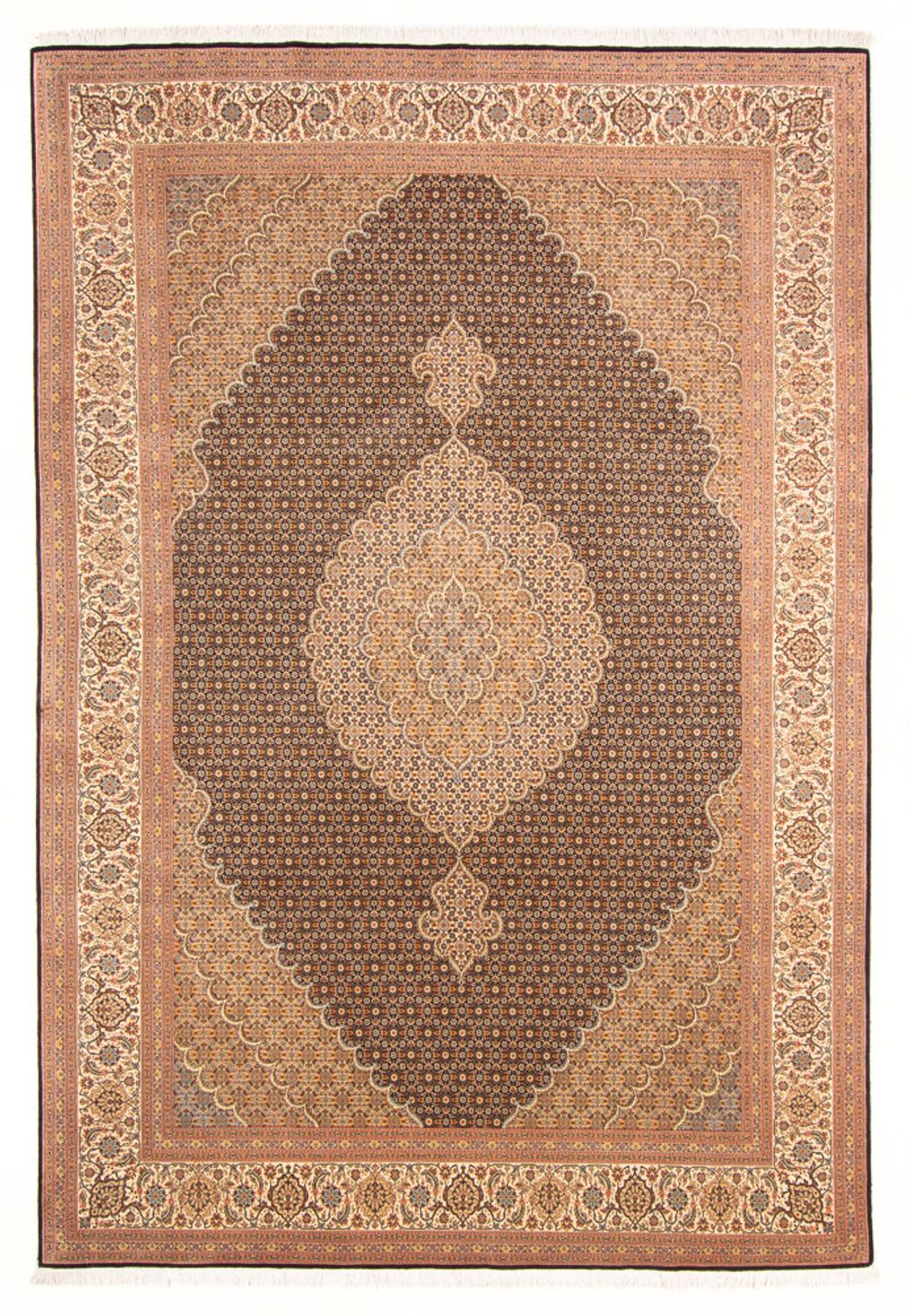 Persisk matta - Tabriz - Royal - 297 x 200 cm - mörkblå