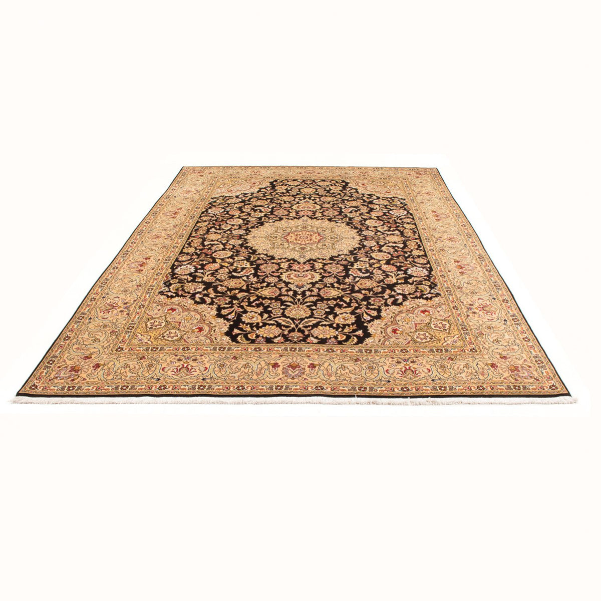 Persisk matta - Tabriz - Royal - 296 x 196 cm - mörkblå