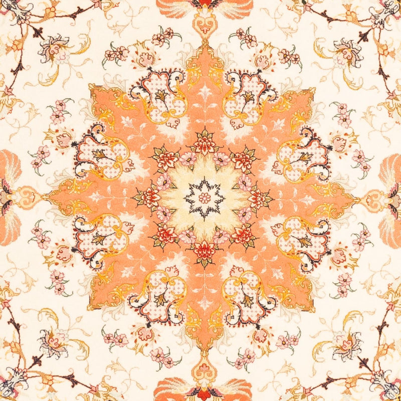 Persisk matta - Tabriz - Royal kvadrat  - 205 x 203 cm - grädde