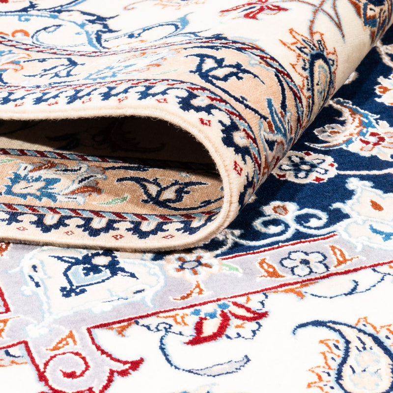 Persisk matta - Nain - Premium kvadrat  - 212 x 212 cm - mörkblå