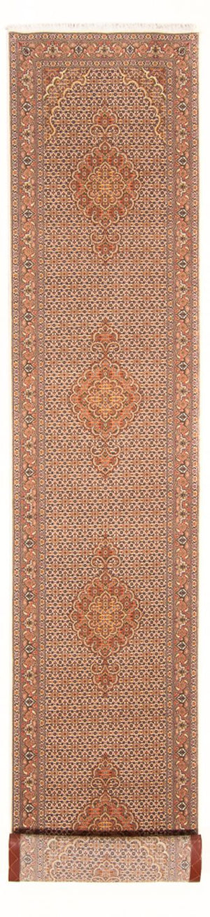 Runner Persisk matta - Tabriz - Royal - 407 x 78 cm - beige