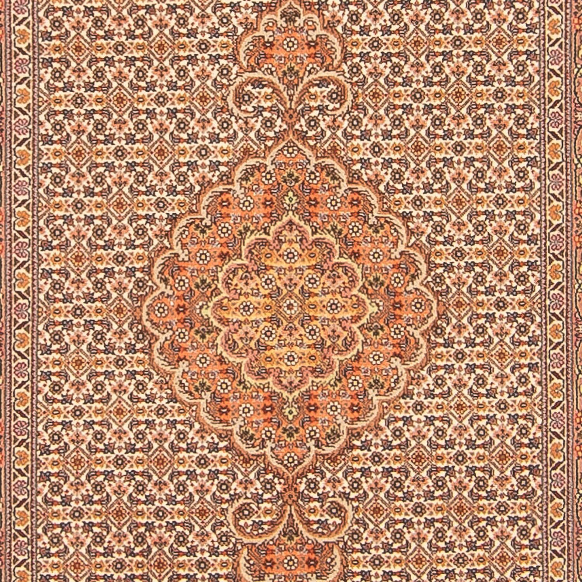 Runner Persisk matta - Tabriz - Royal - 407 x 78 cm - beige