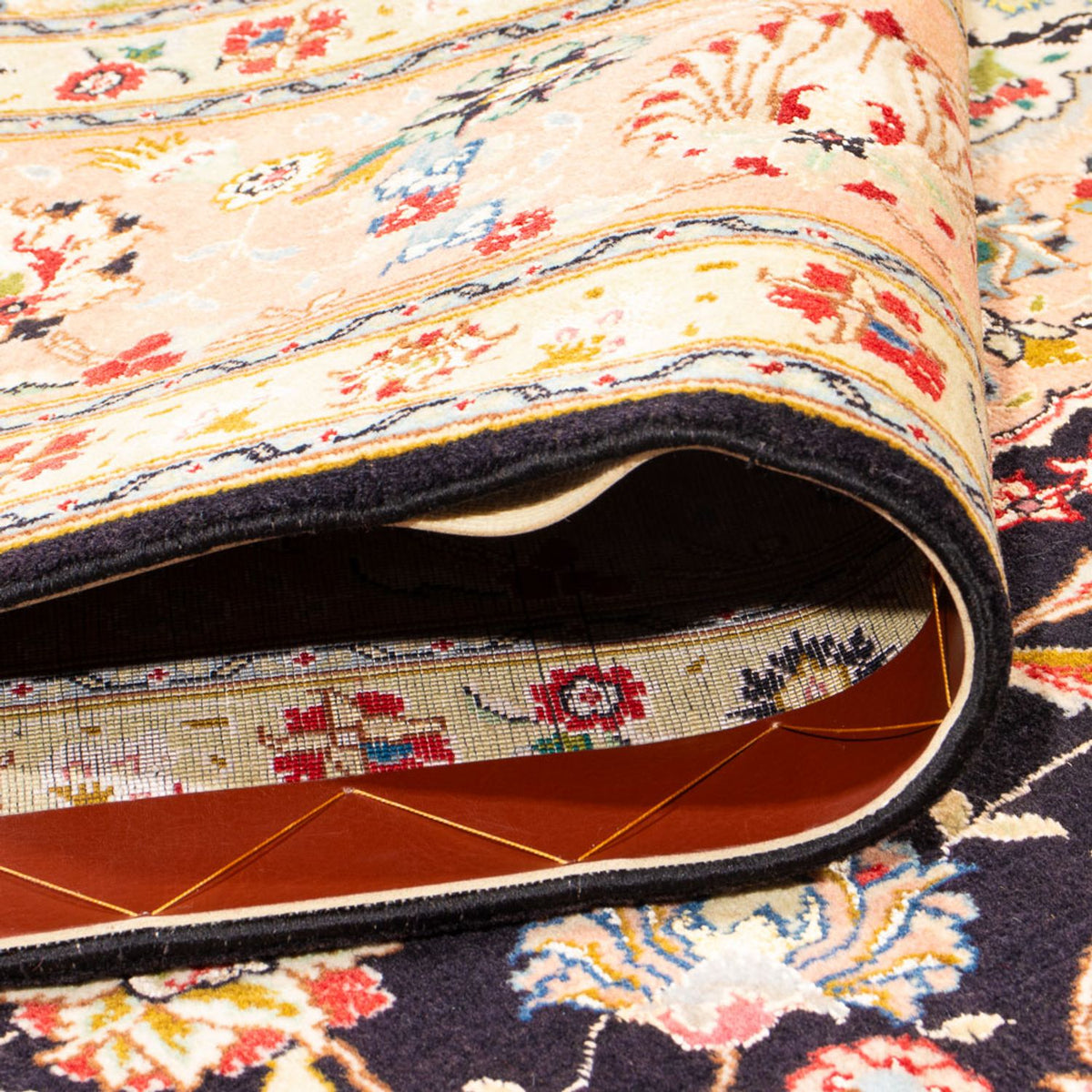 Persisk matta - Tabriz - Royal - 293 x 207 cm - mörkblå