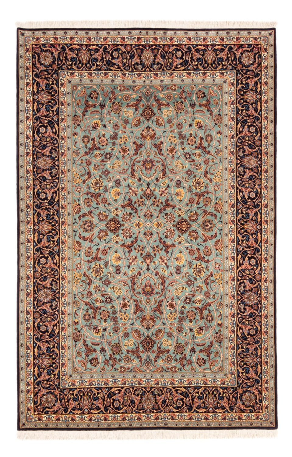 Persisk matta - Isfahan - Premium - 240 x 150 cm - grön