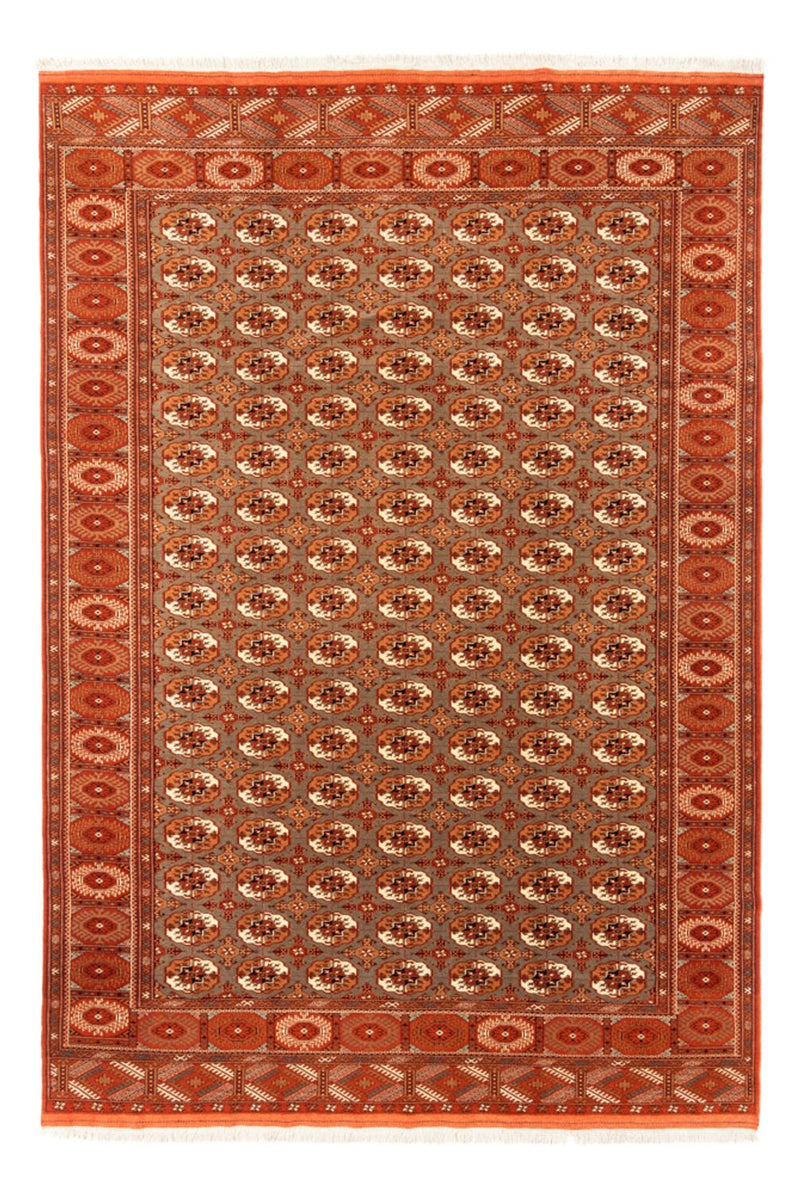 Turkaman-matta - 305 x 205 cm - mörk beige