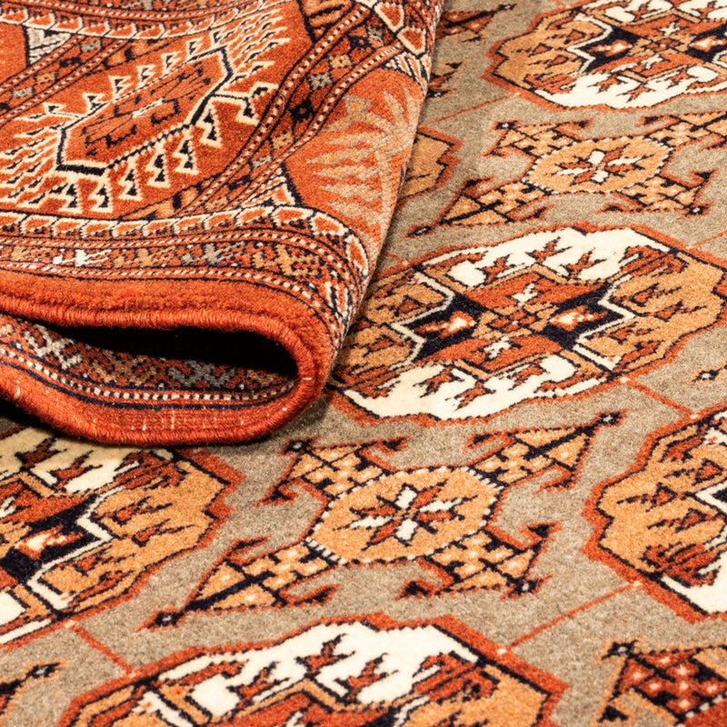 Turkaman-matta - 305 x 205 cm - mörk beige