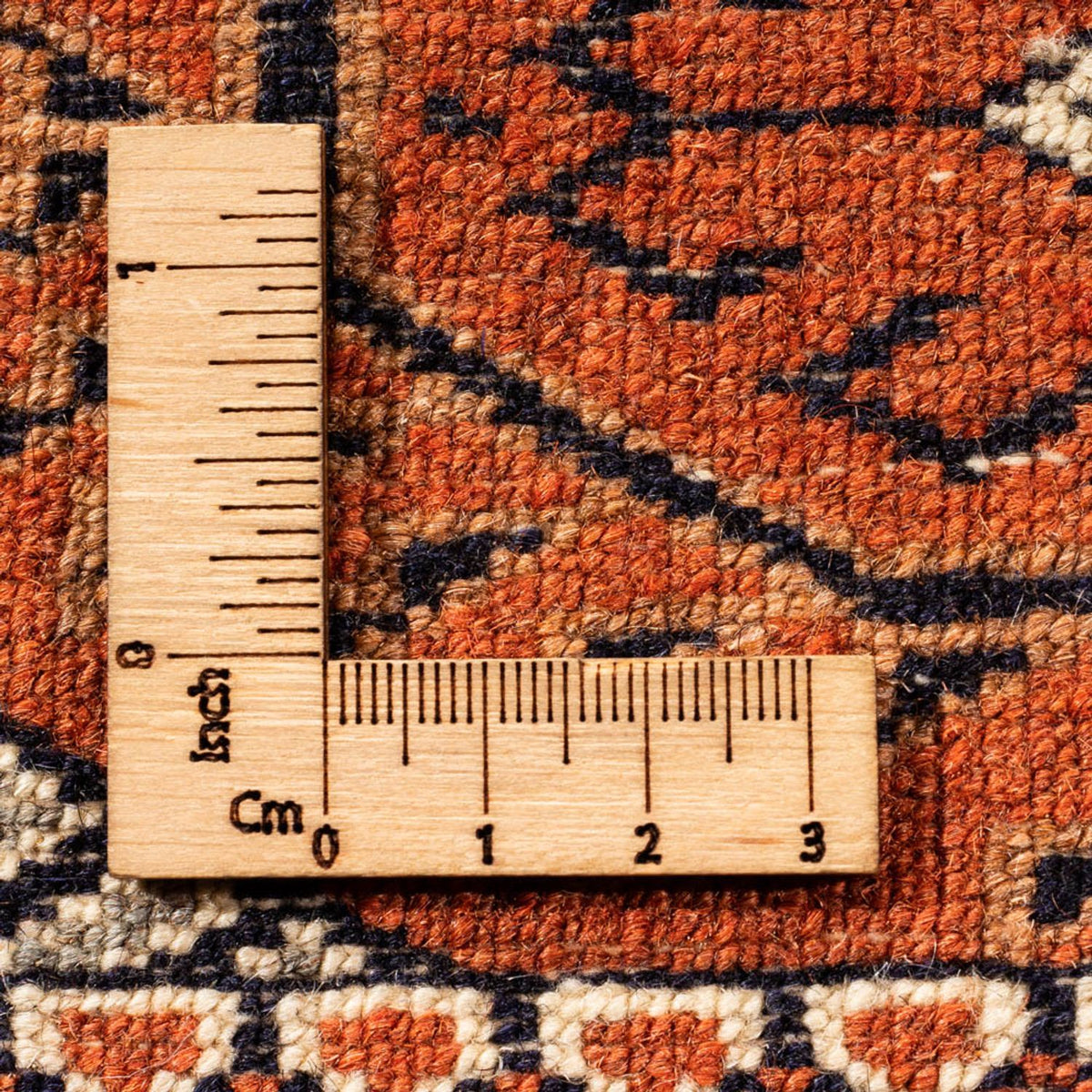 Turkaman-matta - 305 x 205 cm - mörk beige