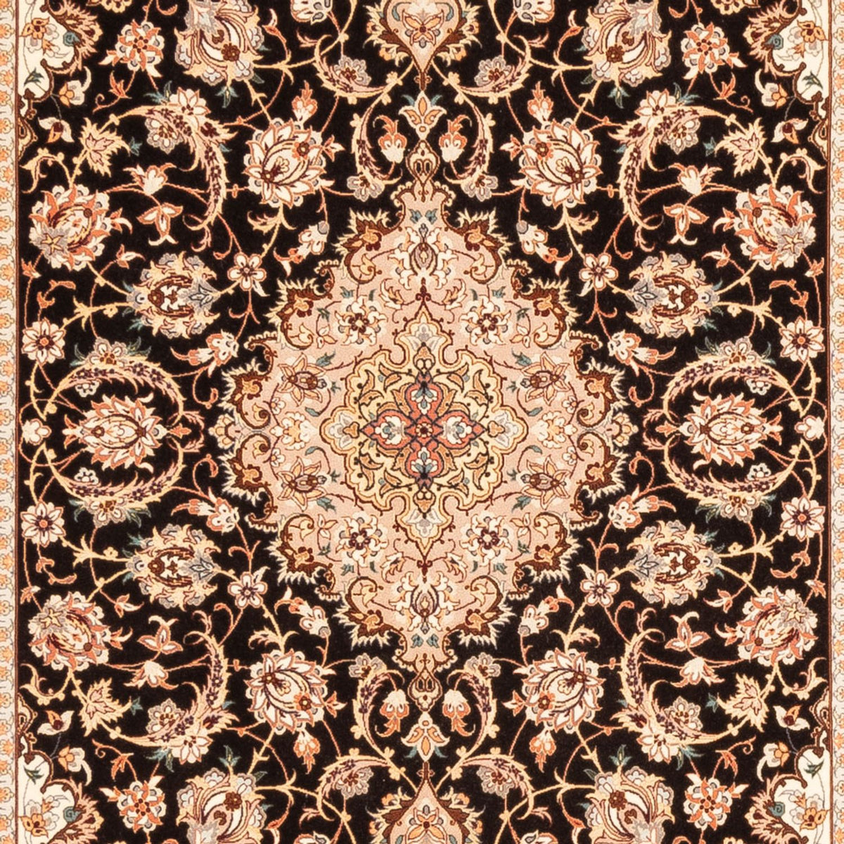 Runner Persisk matta - Isfahan - Premium - 227 x 148 cm - mörkblå