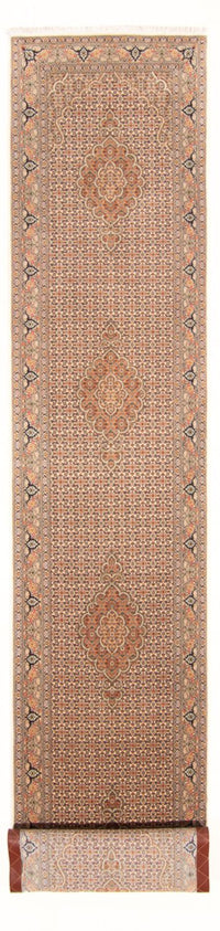 Runner Persisk matta - Tabriz - Royal - 403 x 82 cm - beige