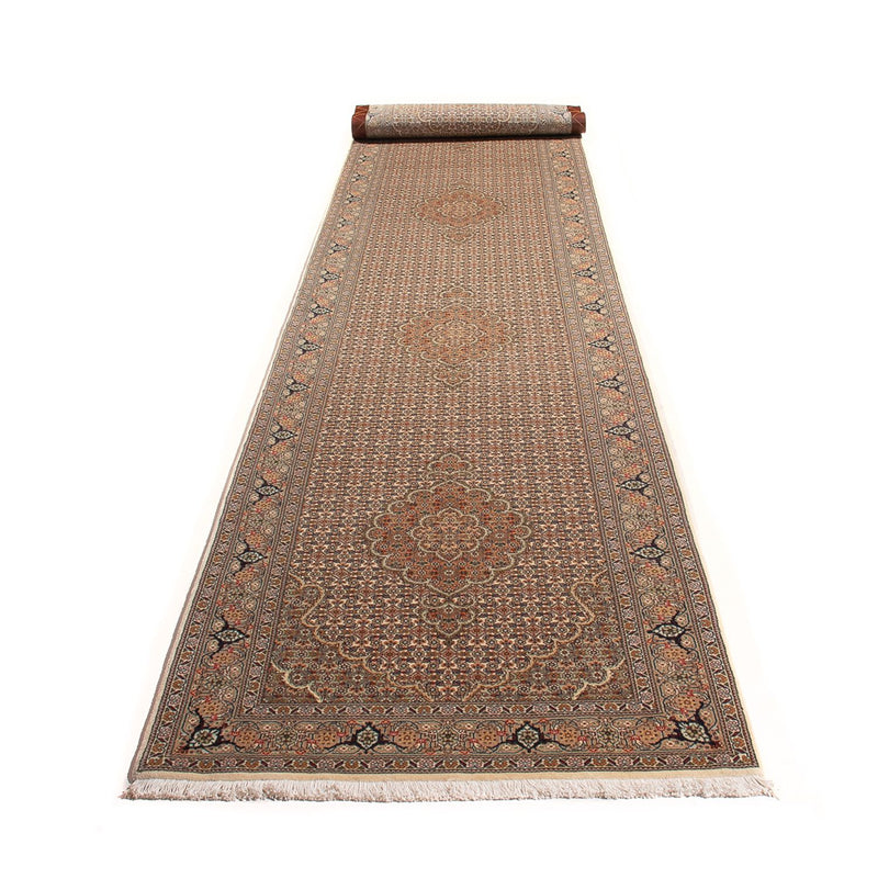 Runner Persisk matta - Tabriz - Royal - 403 x 82 cm - beige