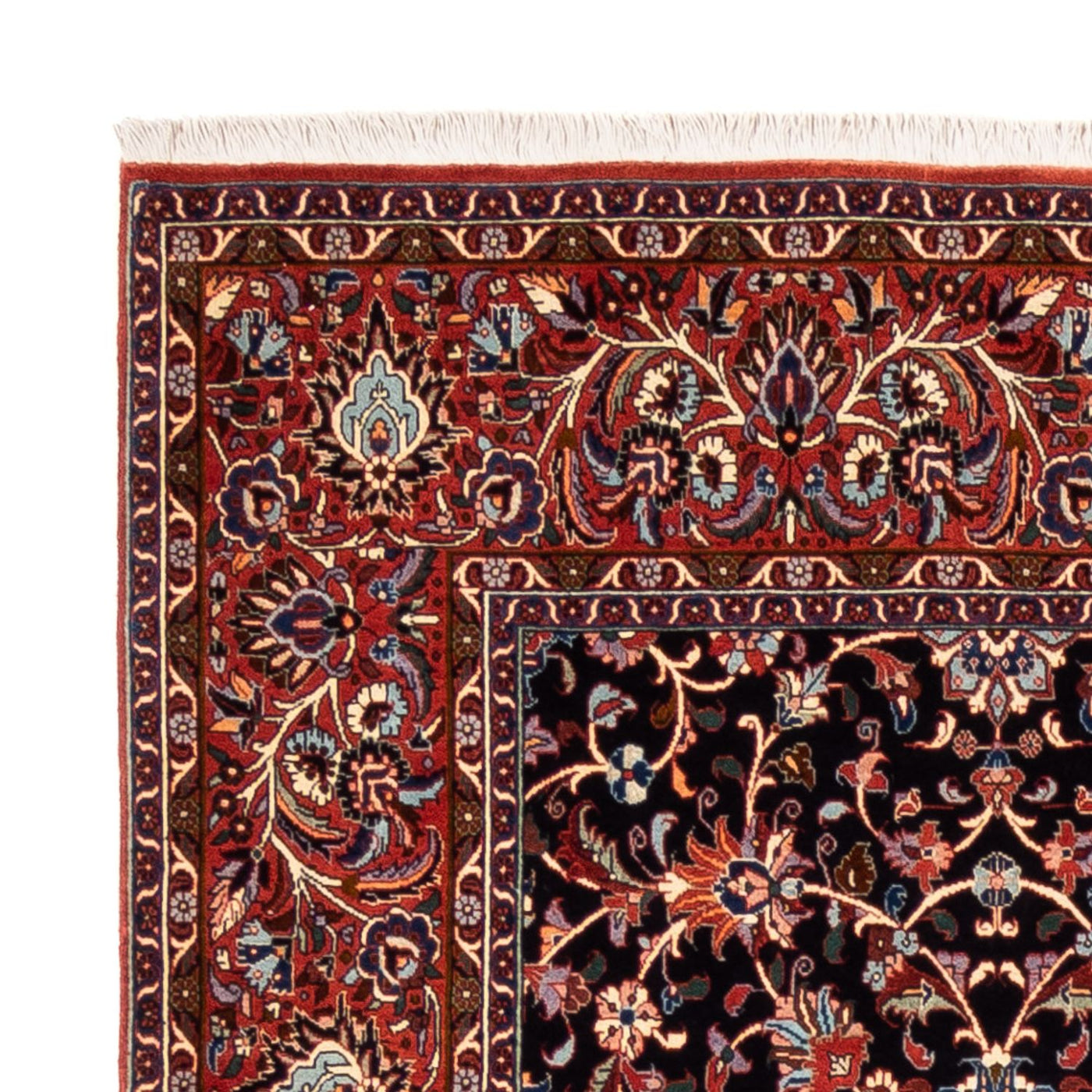 Persisk matta - Bijar kvadrat  - 250 x 248 cm - mörkblå