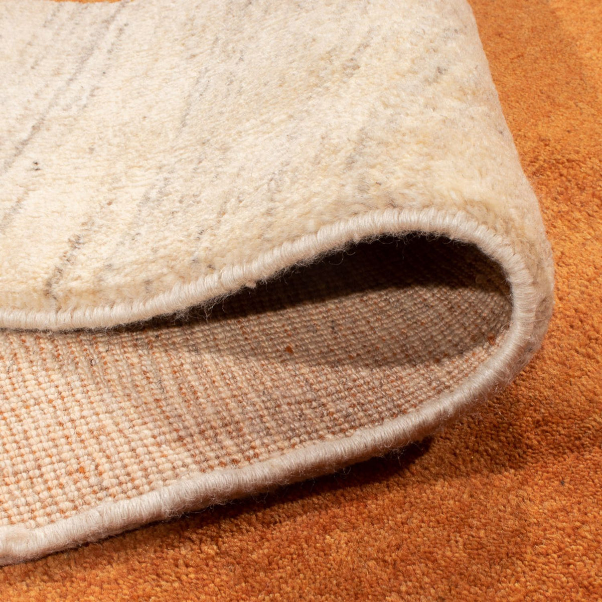 Gabbeh-matta - persisk - 313 x 239 cm - guld