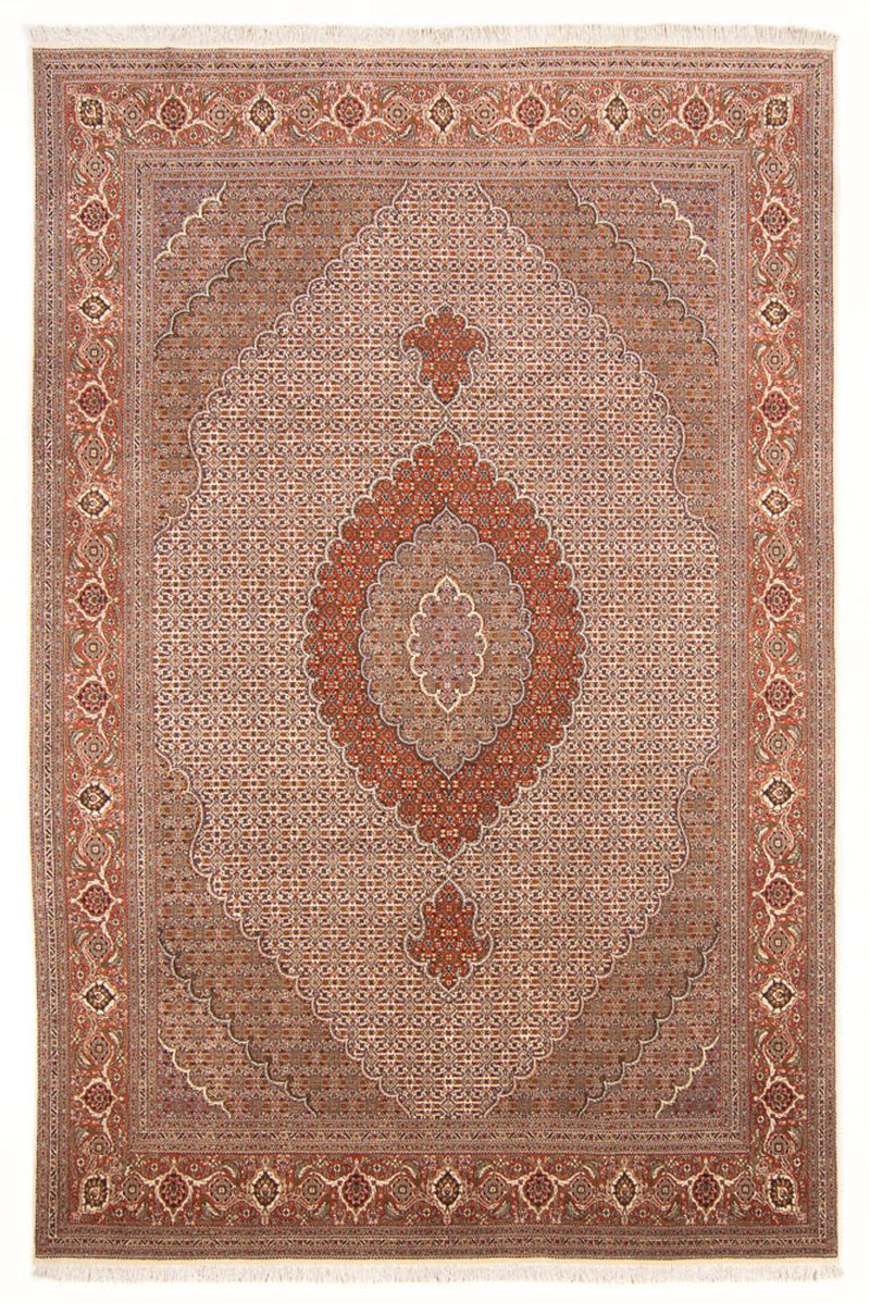 Persisk matta - Tabriz - Royal - 304 x 195 cm - mörk beige