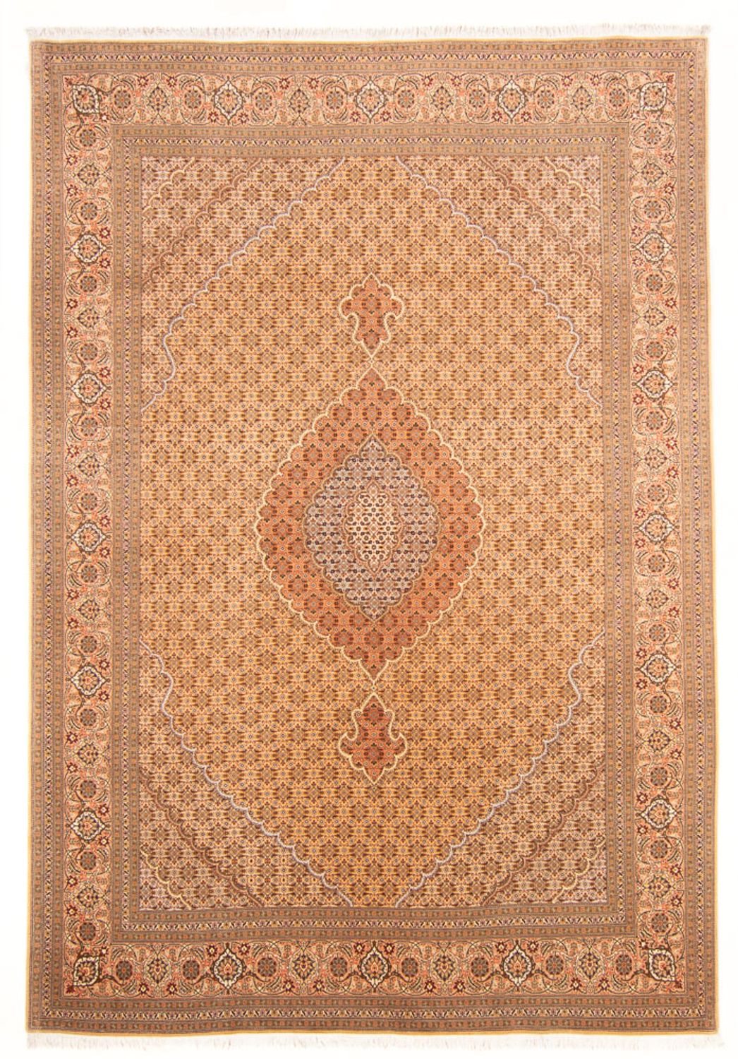 Persisk matta - Tabriz - Royal - 300 x 200 cm - ljusbeige