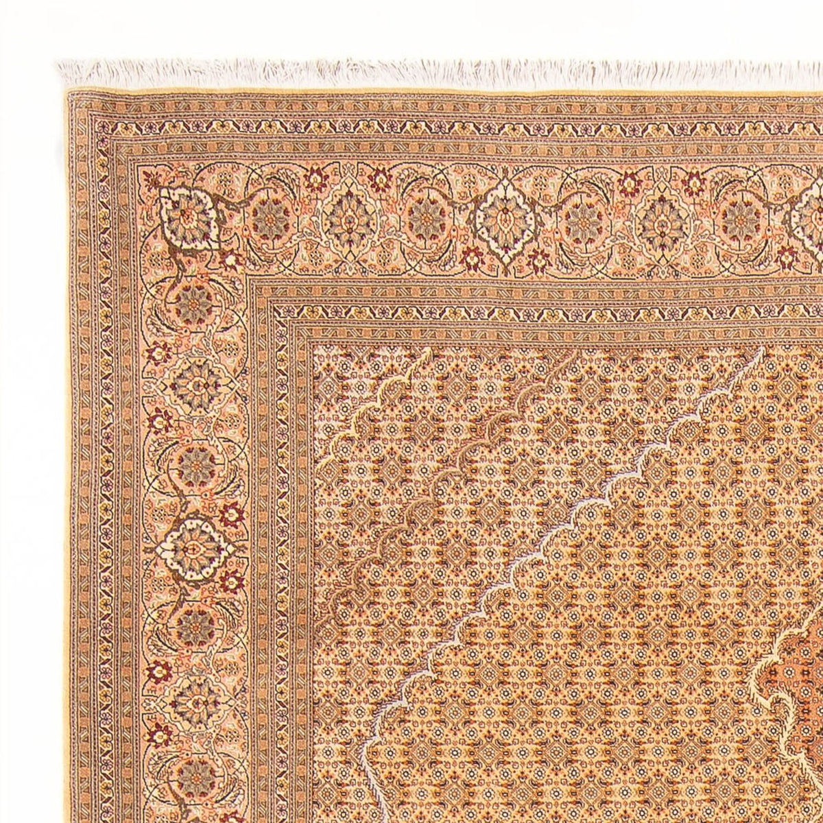 Persisk matta - Tabriz - Royal - 300 x 200 cm - ljusbeige