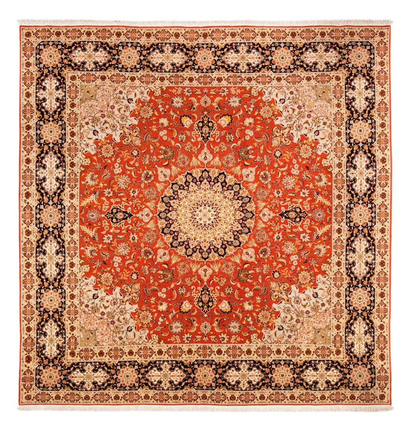 Persisk matta - Tabriz kvadrat  - 253 x 249 cm - orange