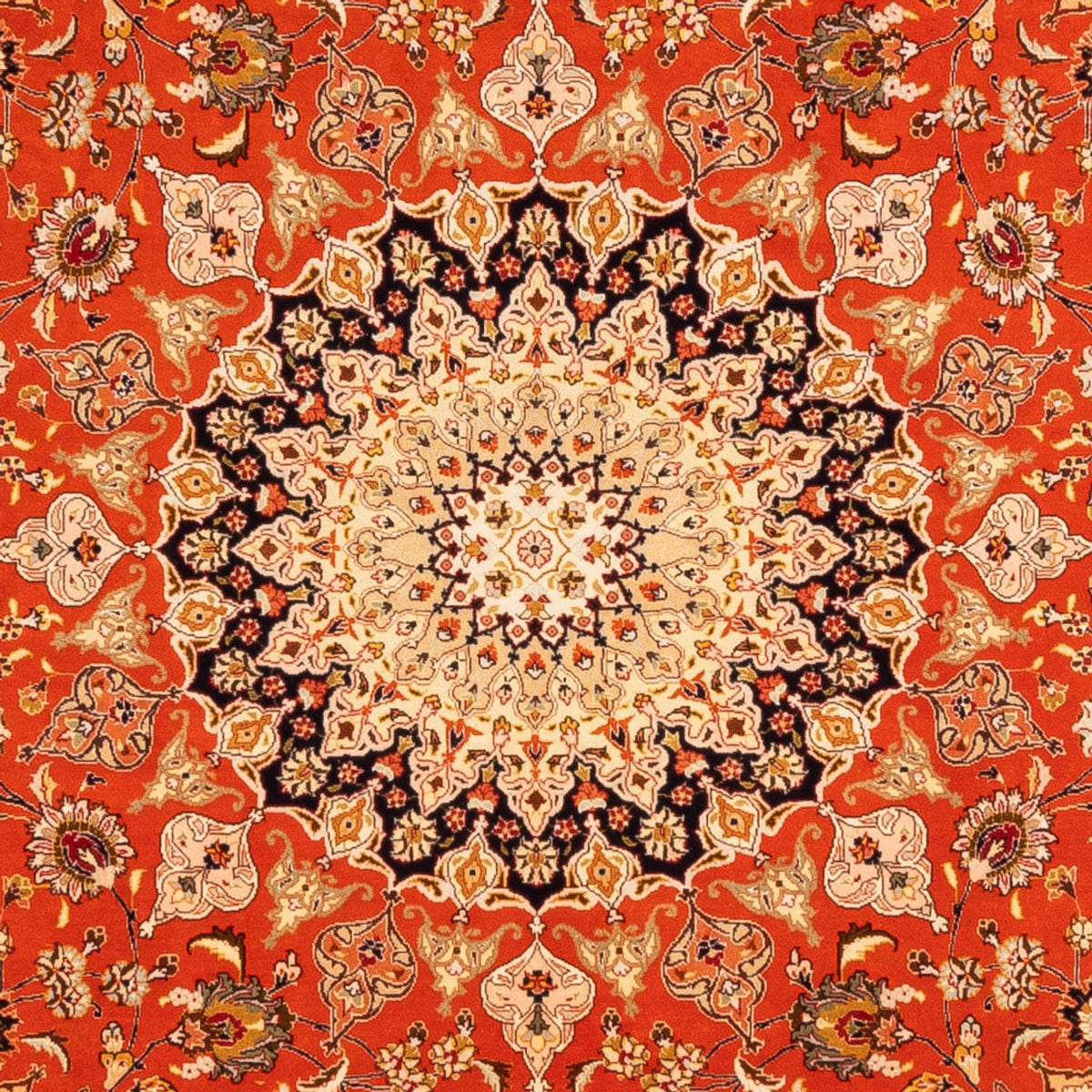 Persisk matta - Tabriz kvadrat  - 253 x 249 cm - orange