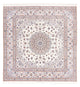 Persisk matta - Nain - Premium kvadrat  - 203 x 201 cm - grädde