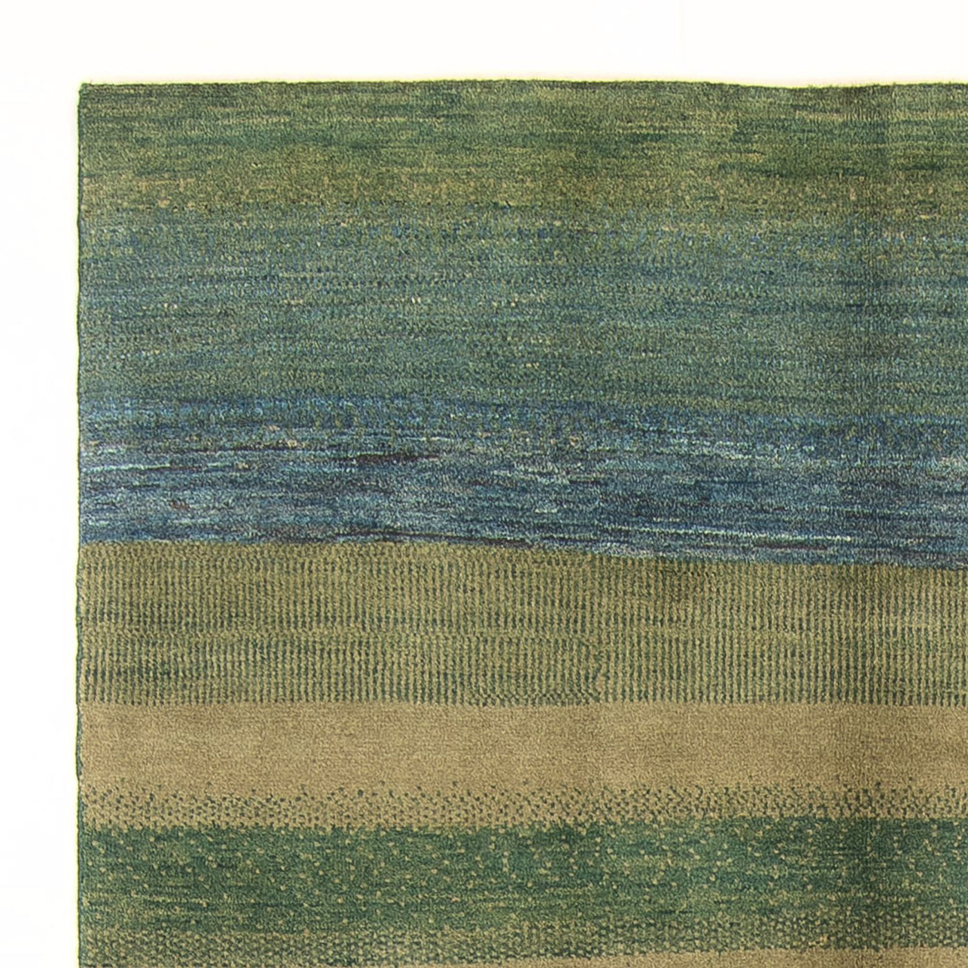 Gabbeh-matta - persisk - 208 x 150 cm - ljusgrön