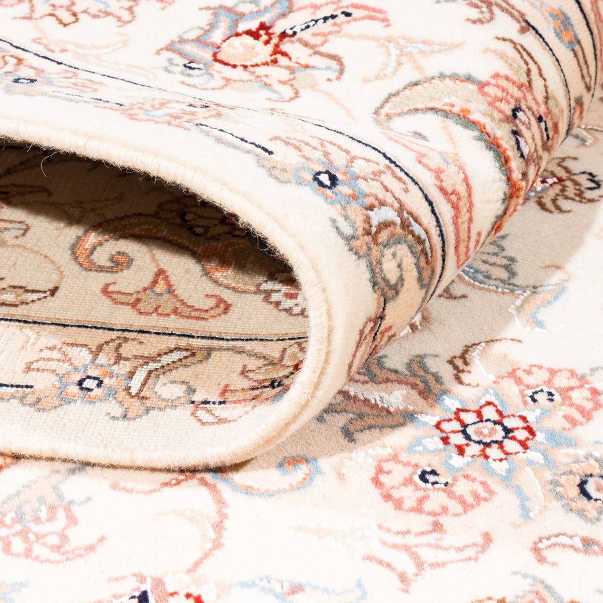 Persisk matta - Tabriz - 200 x 147 cm - grädde