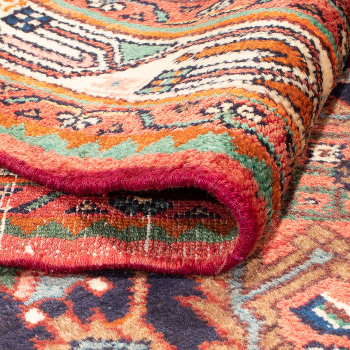 Runner Persisk matta - Nomadic - 342 x 114 cm - mörkblå