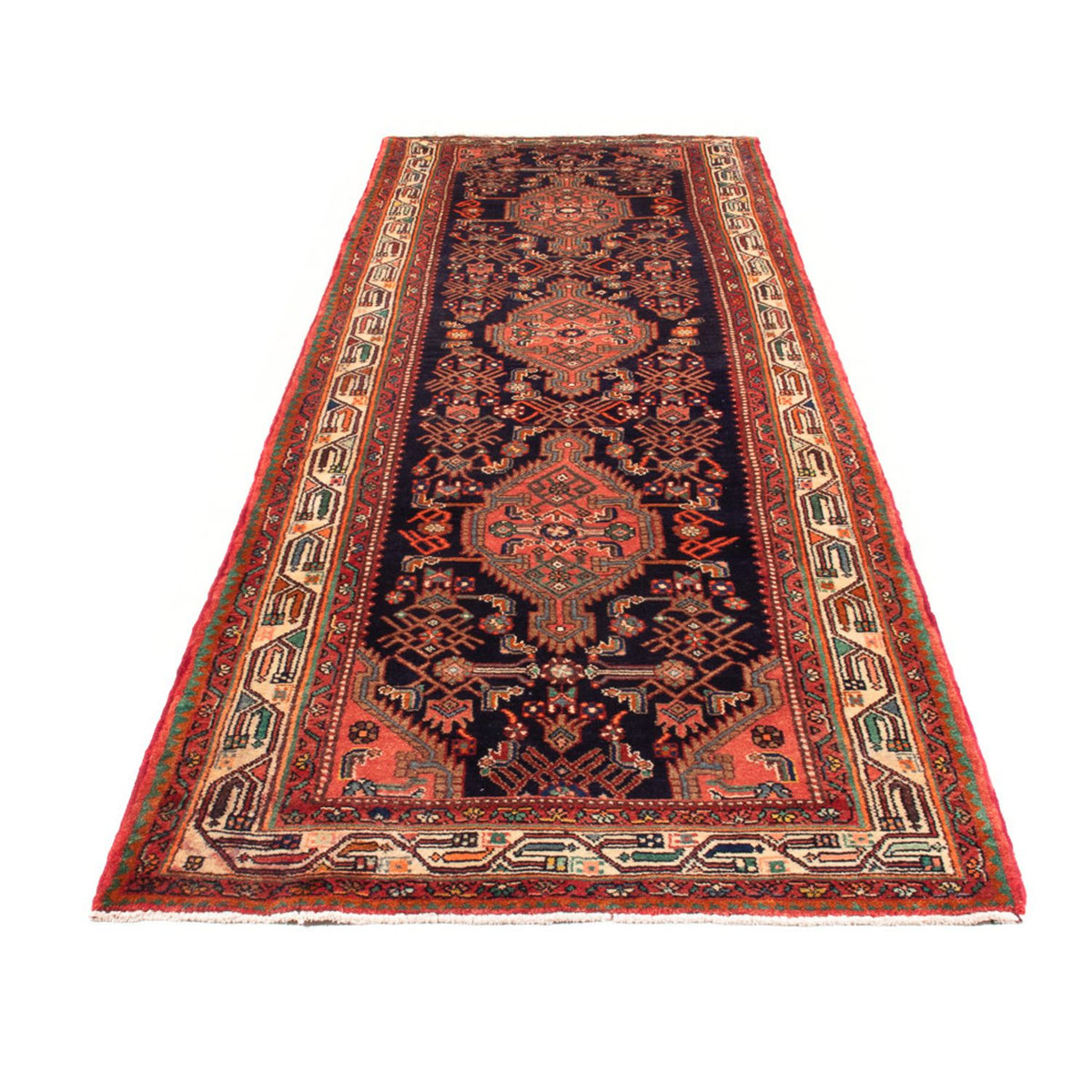 Runner Persisk matta - Nomadic - 342 x 114 cm - mörkblå