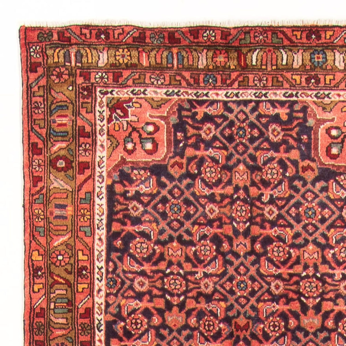 Runner Persisk matta - Nomadic - 434 x 102 cm - mörkblå