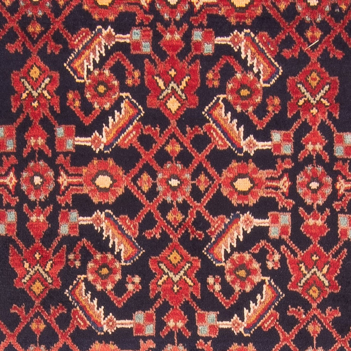 Runner Persisk matta - Nomadic - 410 x 108 cm - mörkblå