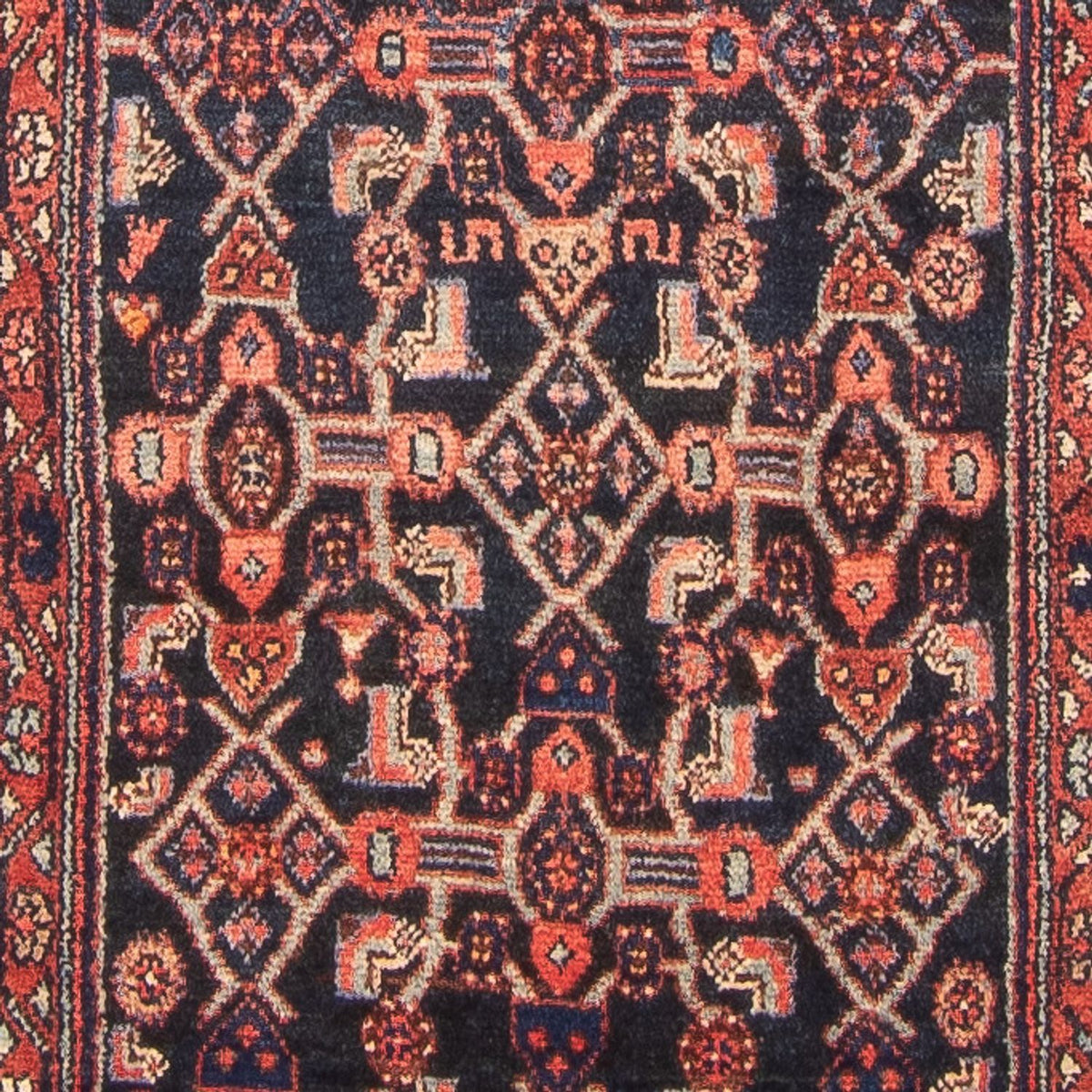 Runner Persisk matta - Nomadic - 432 x 112 cm - mörkblå