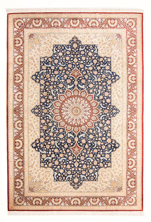 Silk Carpet - Ghom Silk - Premium - 287 x 196 cm - blå