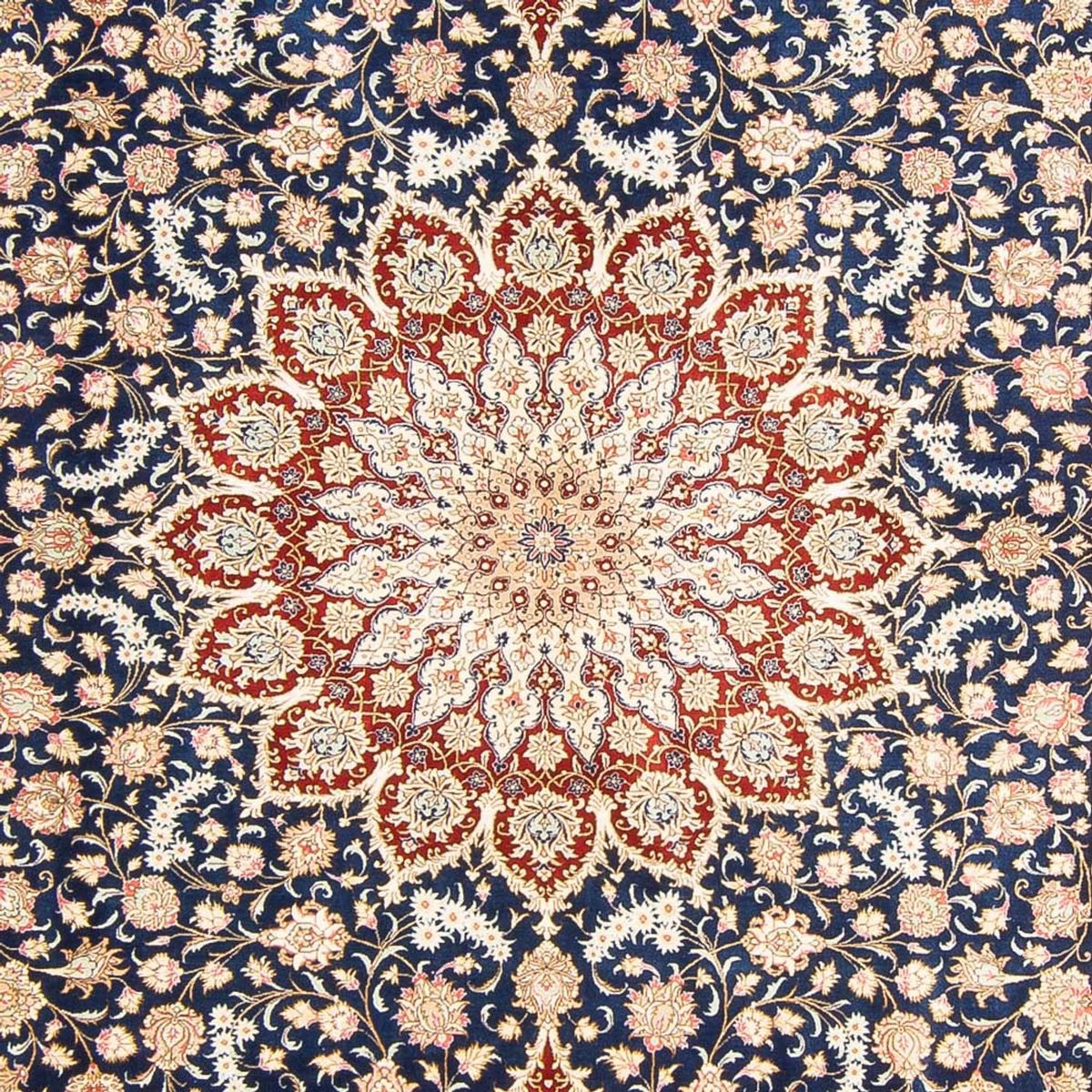 Silk Carpet - Ghom Silk - Premium - 287 x 196 cm - blå