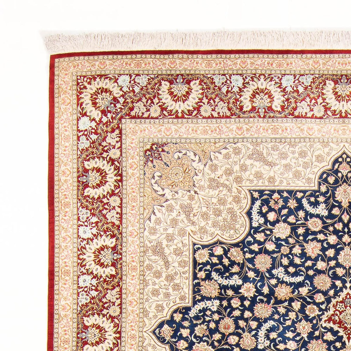 Silk Carpet - Ghom Silk - Premium - 287 x 196 cm - blå