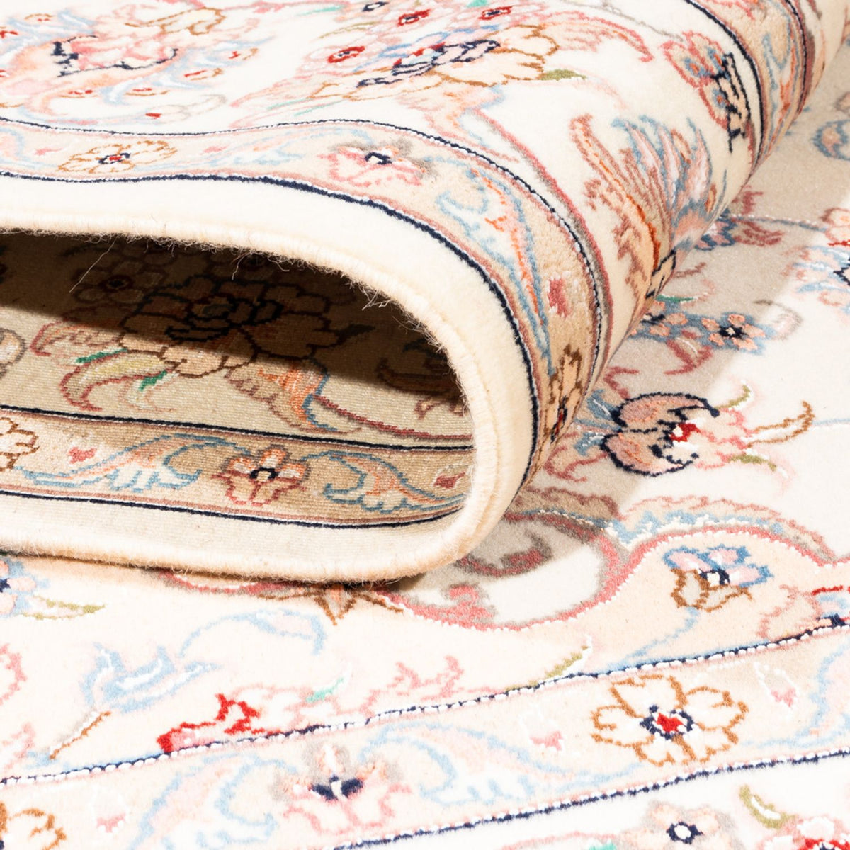 Persisk matta - Tabriz - 198 x 149 cm - grädde