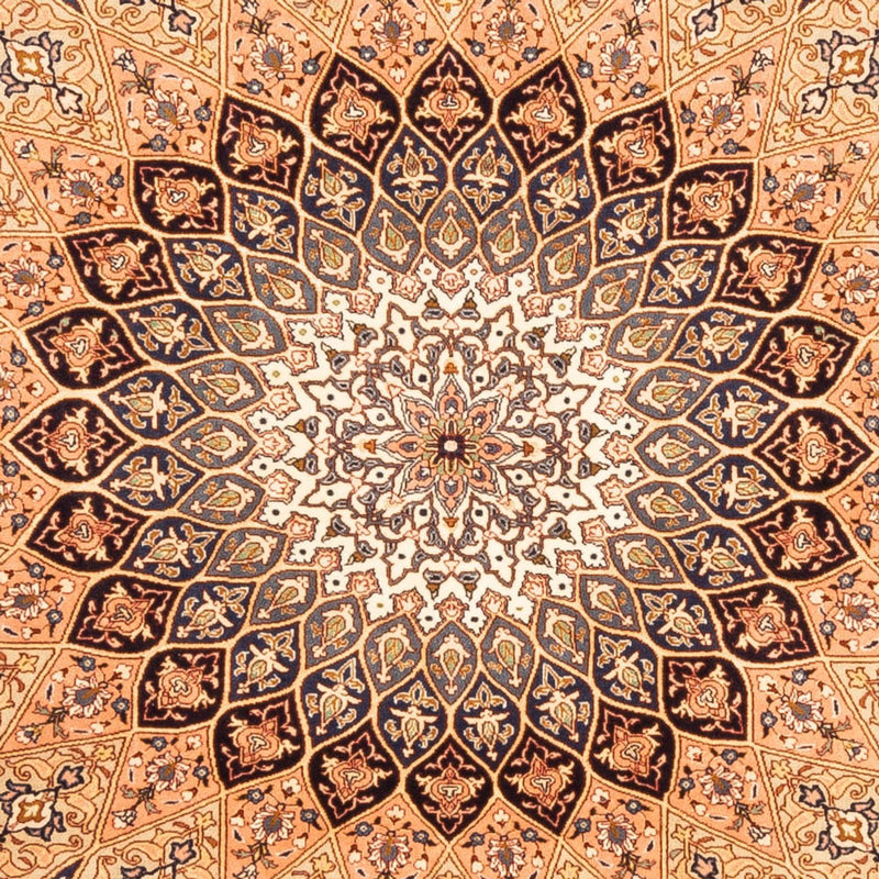 Persisk matta - Tabriz - Royal kvadrat  - 200 x 200 cm - ljusbeige