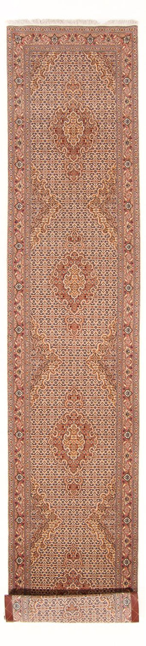 Runner Persisk matta - Tabriz - Royal - 400 x 78 cm - beige