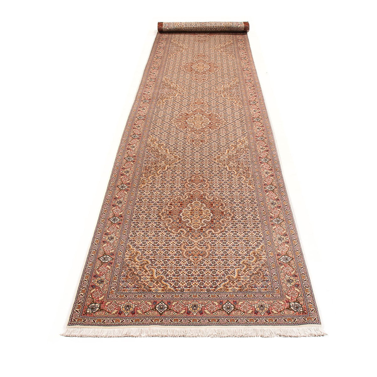 Runner Persisk matta - Tabriz - Royal - 400 x 78 cm - beige
