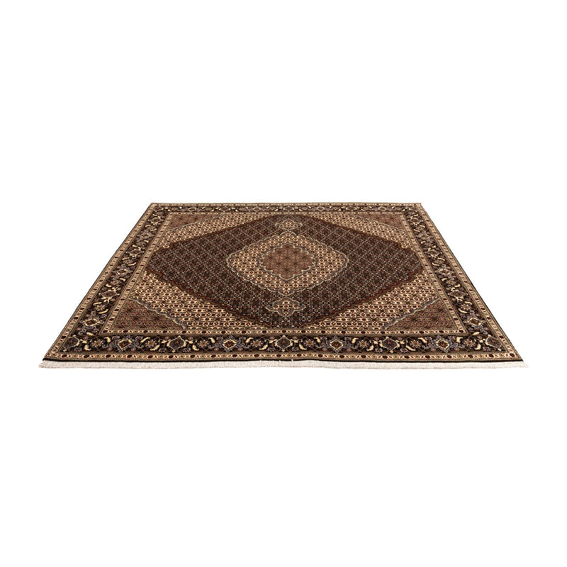 Persisk matta - Tabriz - Royal kvadrat  - 203 x 198 cm - mörk beige