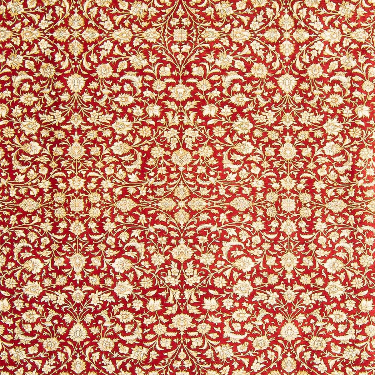 Silk Carpet - Ghom Silk - Premium - 294 x 197 cm - röd