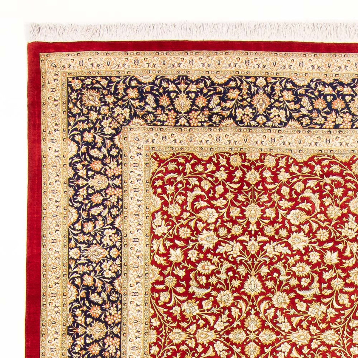 Silk Carpet - Ghom Silk - Premium - 294 x 197 cm - röd
