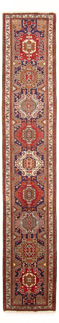 Runner Persisk matta - Nomadic - 403 x 82 cm - mörkblå