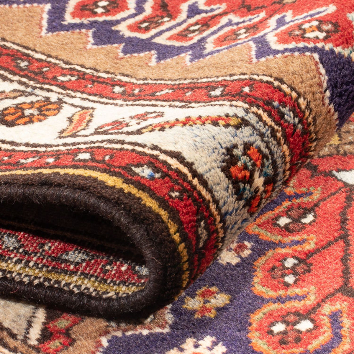 Runner Persisk matta - Nomadic - 403 x 82 cm - mörkblå