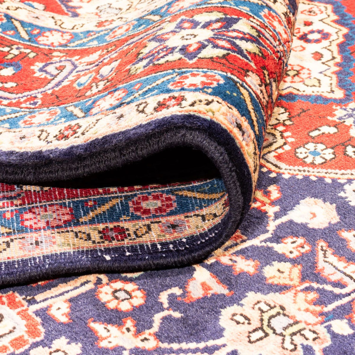 Persisk matta - Nomadic - 282 x 156 cm - mörkblå