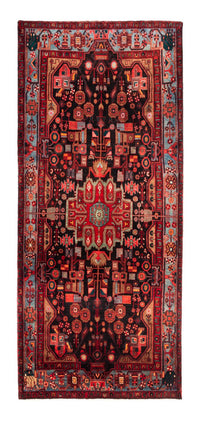 Runner Persisk matta - Nomadic - 343 x 154 cm - mörkblå