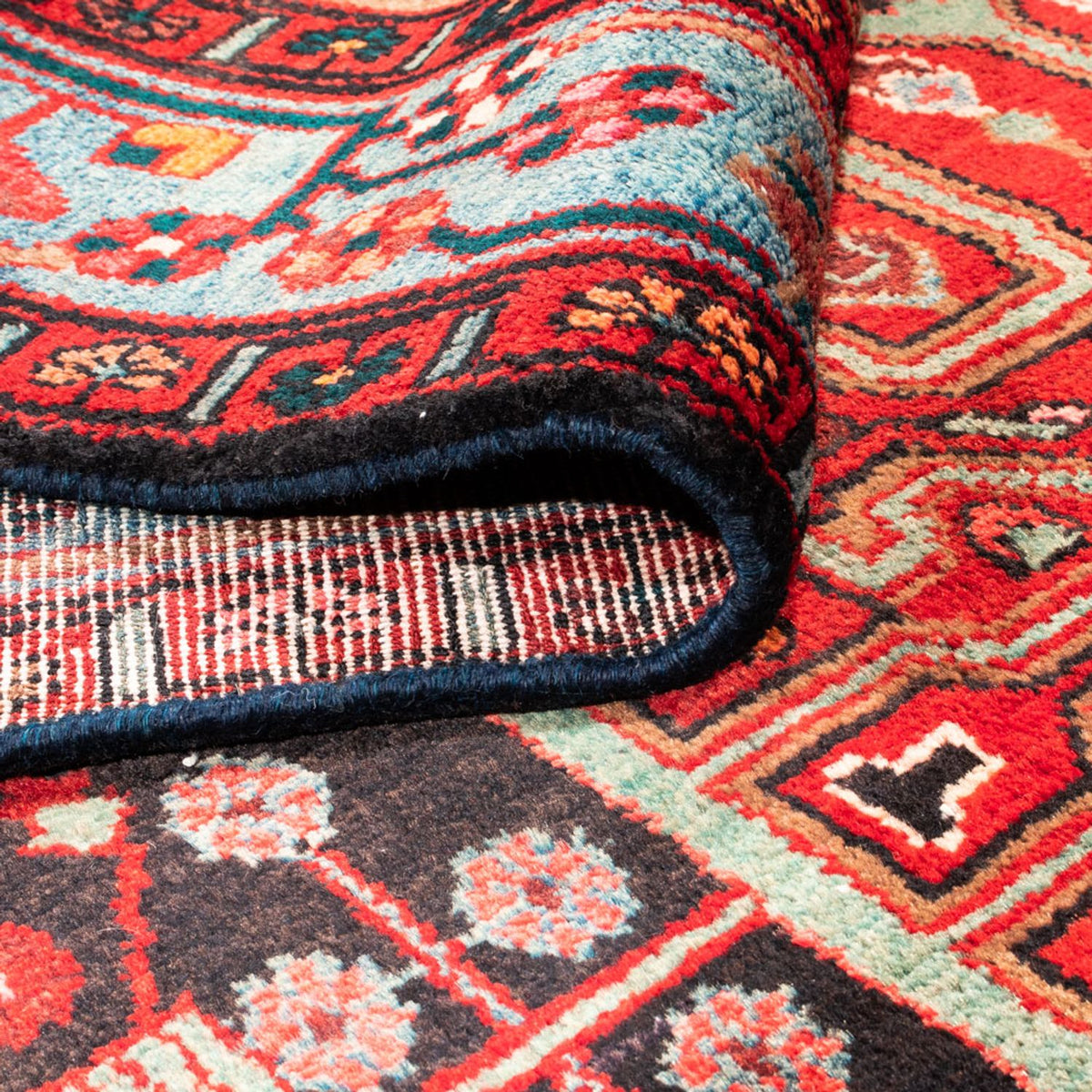 Runner Persisk matta - Nomadic - 343 x 154 cm - mörkblå