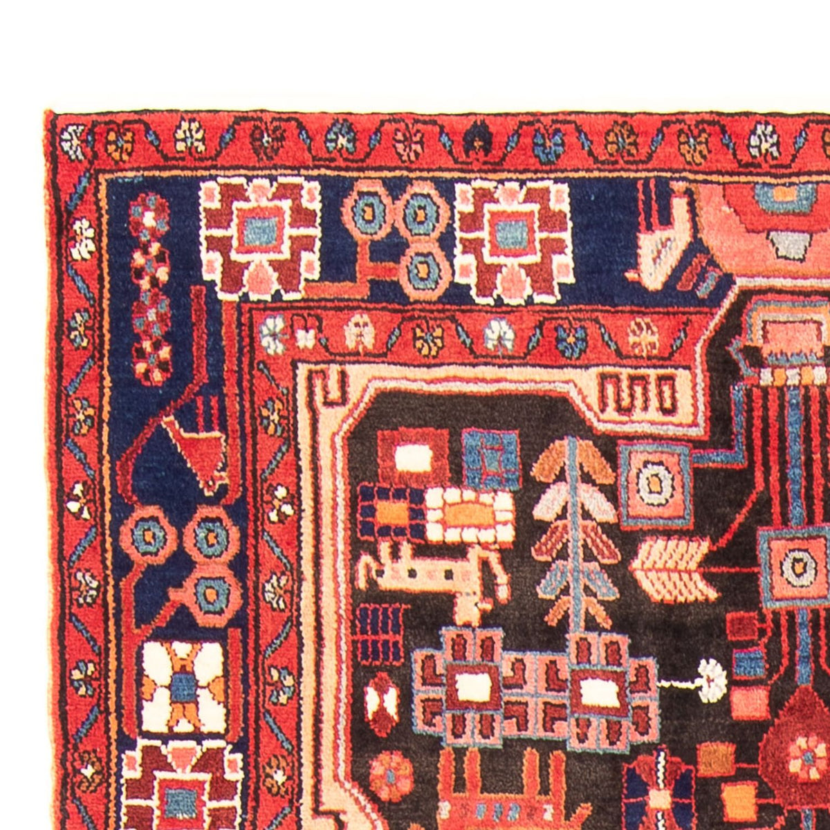 Persisk matta - Nomadic - 280 x 150 cm - mörkblå