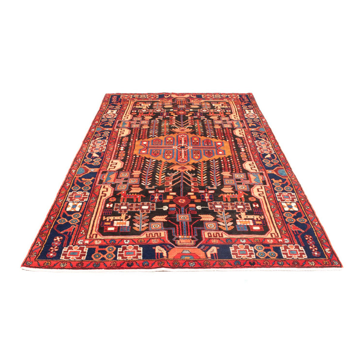 Persisk matta - Nomadic - 280 x 150 cm - mörkblå