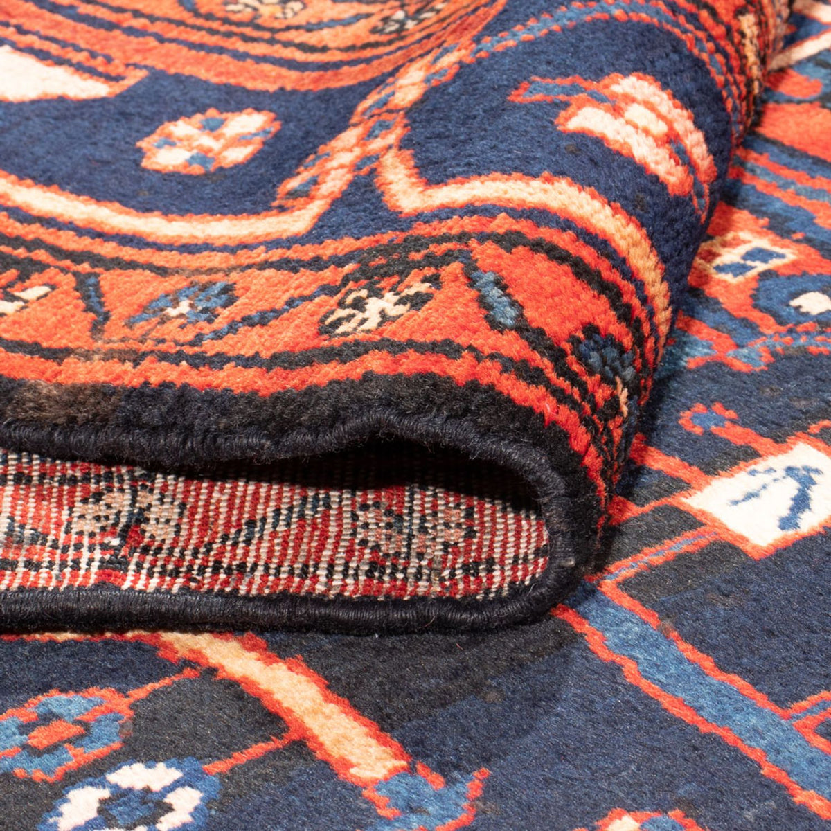 Persisk matta - Nomadic - 295 x 154 cm - mörkblå