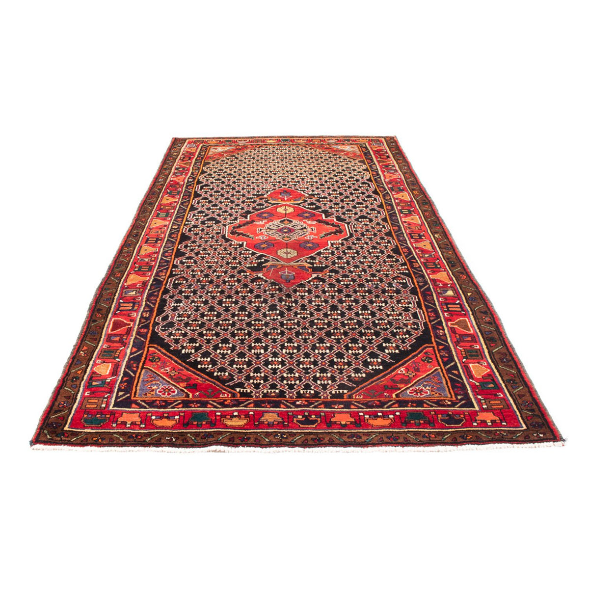 Persisk matta - Nomadic - 313 x 152 cm - mörkblå